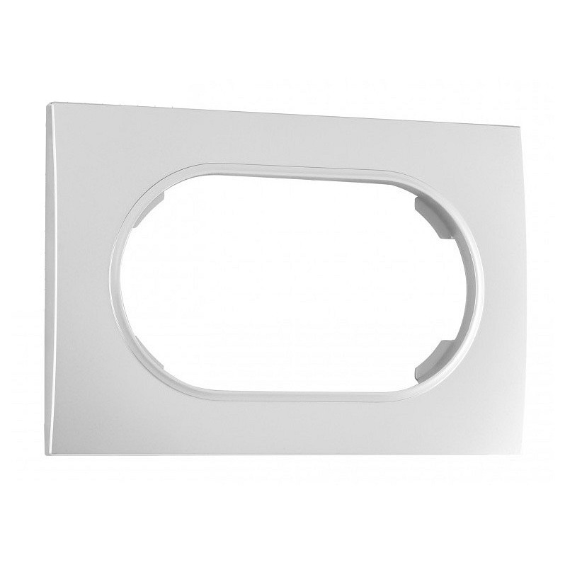 Рамка для двойной розетки arte milano am-502.04 502.04-double.silver